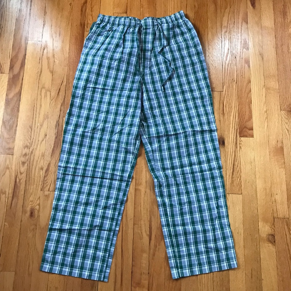 Brooks Brothers Pajama Pants Green Plaid Medium